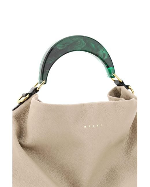 Marni Multicolor Hobo Medium Bag With Resin Handle