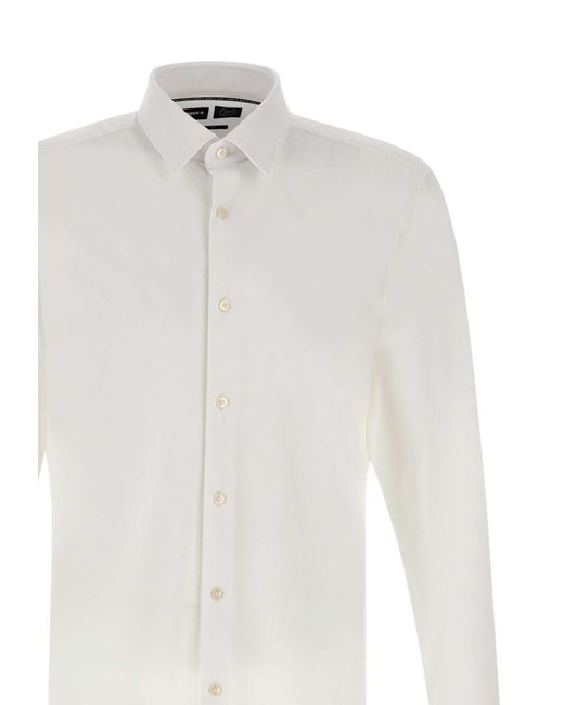 Boss White Viscose Shirt for men