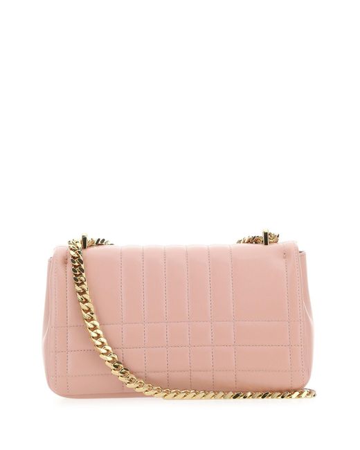 Burberry Pink Nappa Leather Small Lola Shoulder Bag