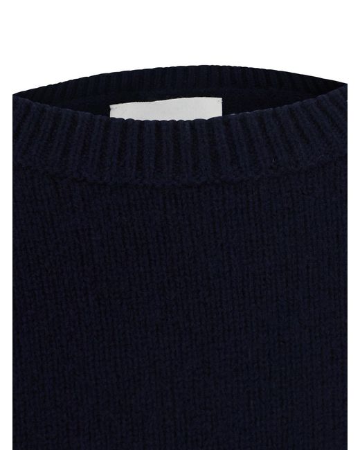 Lisa Yang Blue Sweater Veira Cashmere Knitted Tops