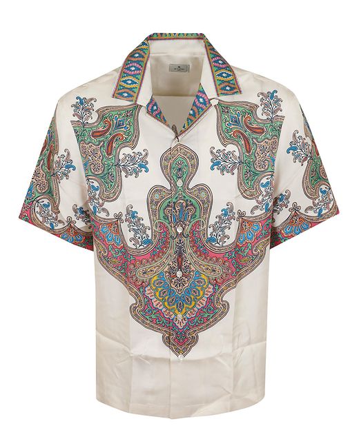 Etro Gray Luxurious Silk Shirt for men