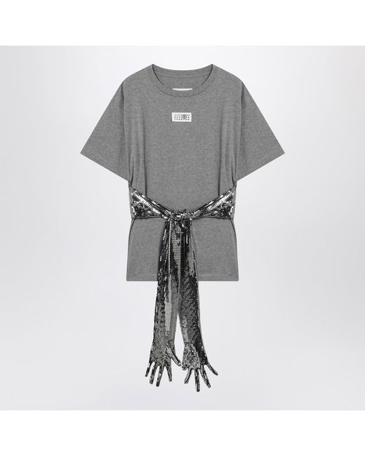 MM6 by Maison Margiela Gray T-Shirt