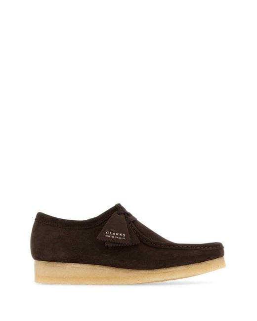 Clarks White Chocolate Suede Wallabee Ankle Boots for men