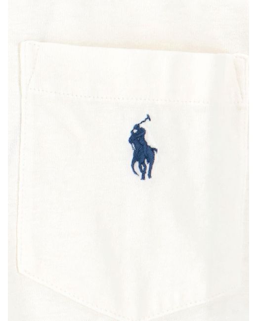 Polo Ralph Lauren White Pocket T-shirt for men