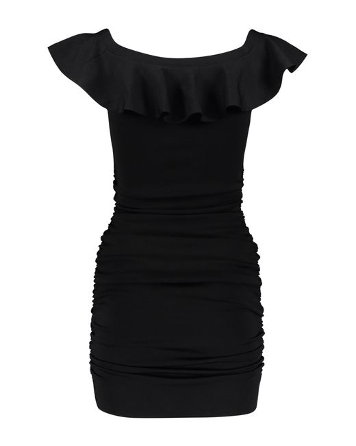 Céline Black Ruffled Mini Dress