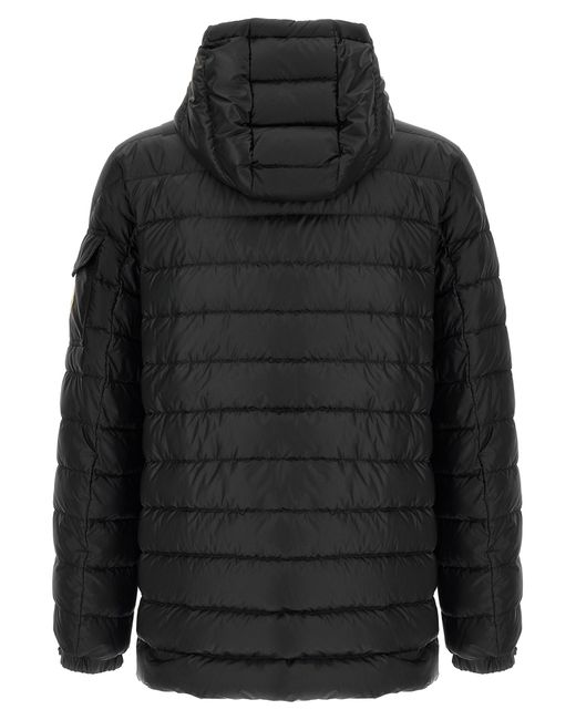 Moncler Black Quilted Hood Jacket for men