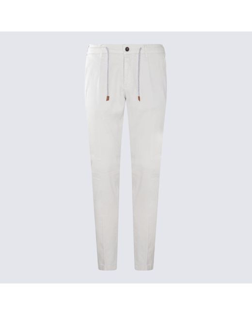 Eleventy White Cotton Pants for men