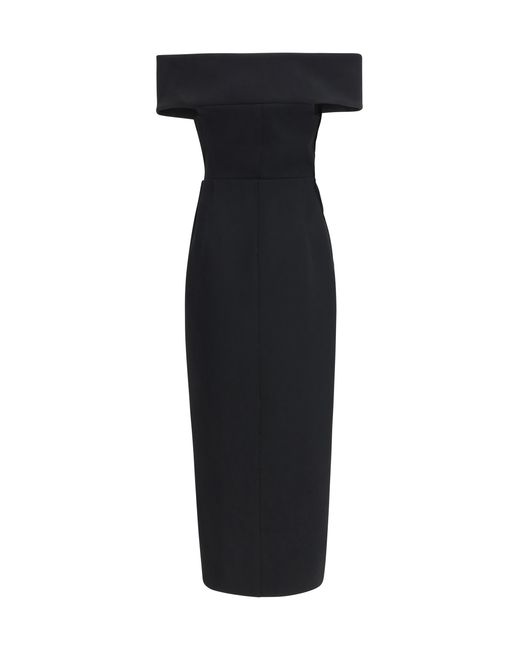 Khaite Black Gene Dress Polyester