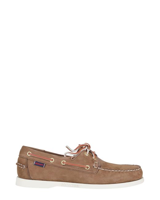Sebago Brown Docksides Pportland Nubuck for men