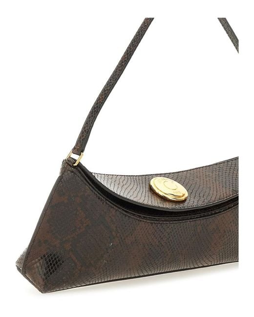 Jacquemus Black Clutch Bag Ovalo Leather Shoulder