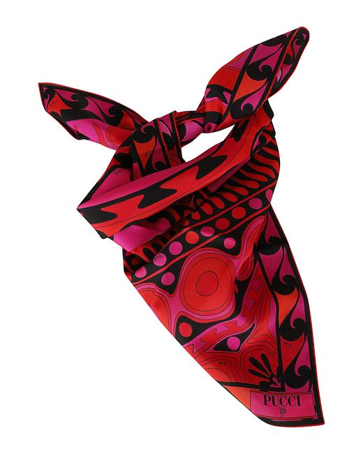 Emilio Pucci Red Foulard Seta