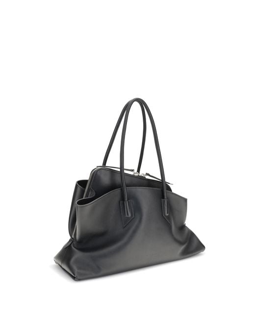 The Attico Black La Passeggiata Shoulder Bag Calf Leather Bos Taurus
