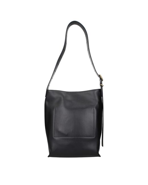 Jil Sander Black Leather Crossbody Bag