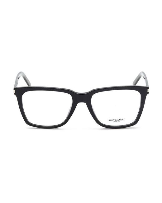 Saint Laurent Brown Sunglasses Square Full Rim, Frame And Clear Light Block Lens Sl717Slimsun001