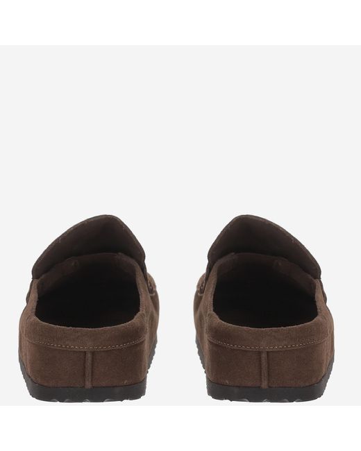 Birkenstock Brown Moccasins Naples Suede Leather Shoe