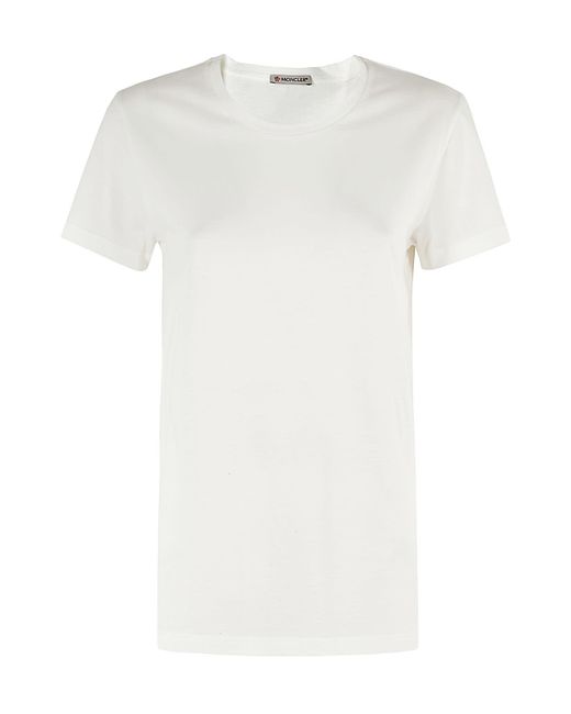 Moncler White Ss T-Shirt
