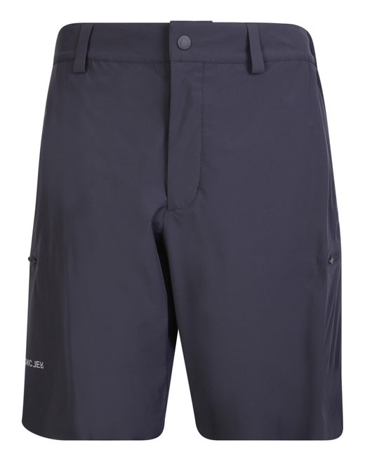 3 MONCLER GRENOBLE Blue Shorts & Bermuda Shorts for men