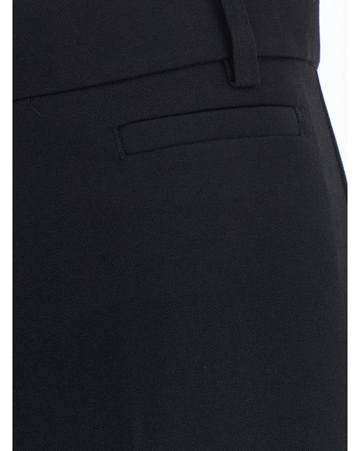 Pinko Blue Crepe Viscose Trousers Polyester