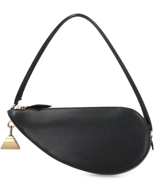 Alaïa Black Le Demi-Coeur Leather Shoulder Bag Goatskin Handbags