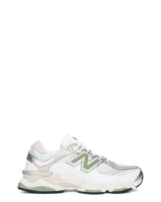 New Balance White Low Sneakers Fabric Trainers for men