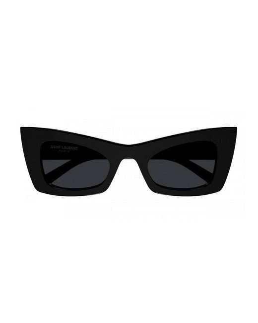Saint Laurent Black Sunglasses Cat Eye Full Rim, Frame And Lens Sl702001