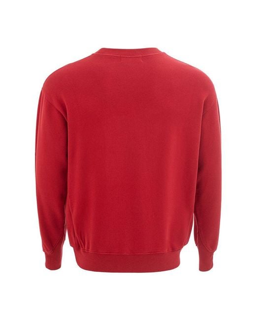 Ambush Red Cotton Sweater for men