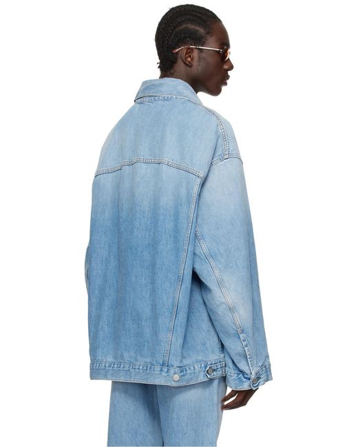 Acne Blue Oversize Denim Jacket for men
