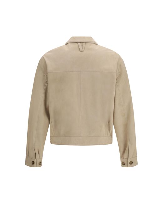 Valstar Natural Suede Bomber Jacket Lamb Ovis Aries for men