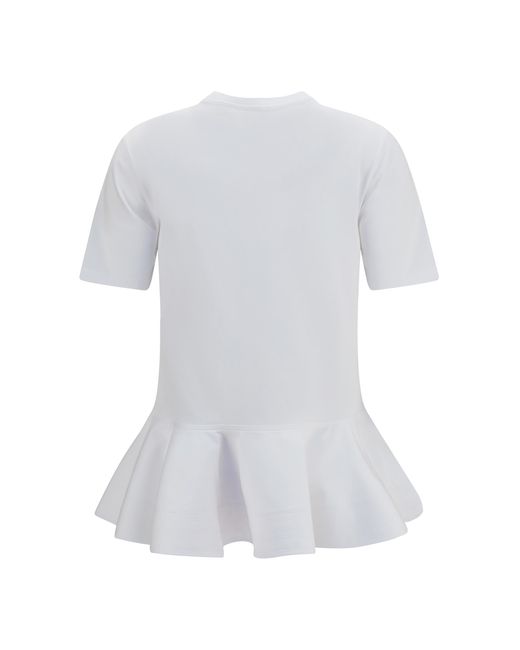 Alaïa White T-Shirt Cotton-Jersey Crinoline T-Shirts & Jerseys
