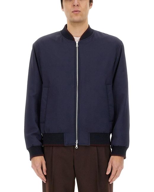 Dries Van Noten Blue Reversible Jacket for men