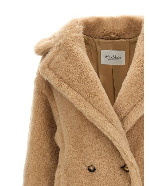 Max Mara Natural Tedgirl Coat Albino