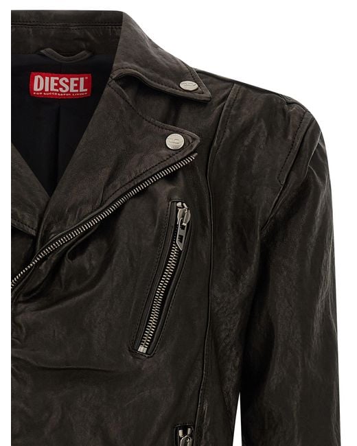 DIESEL Black 'L-Uncan' Jacket for men