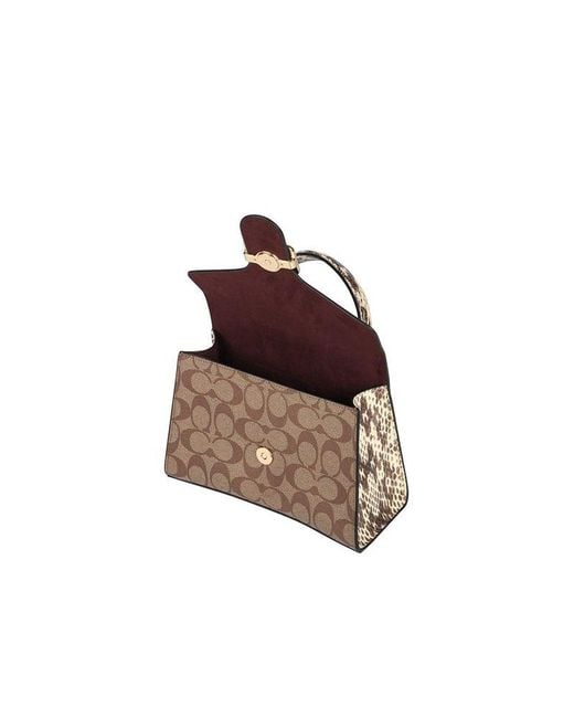 COACH Multicolor Satchel Bag-Khaki Multi/Khaki Coated Canvas/Leather Satchel-Bags
