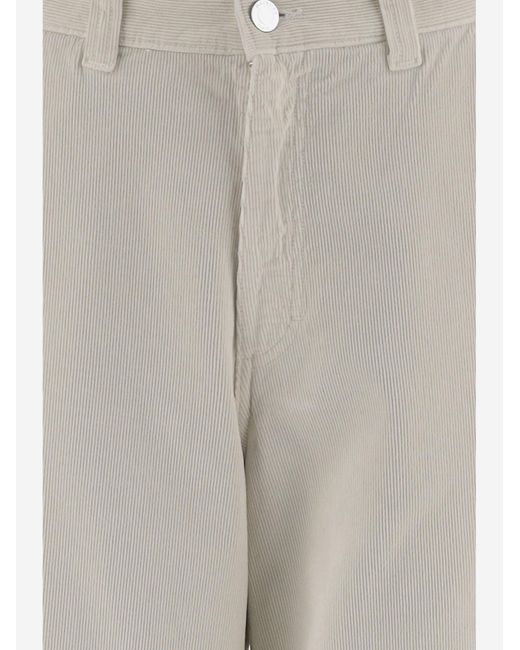 Haikure Natural Ribbed Cotton Velvet Trousers
