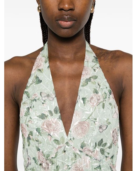 Alice + Olivia Green Dresses Outer: Polyester