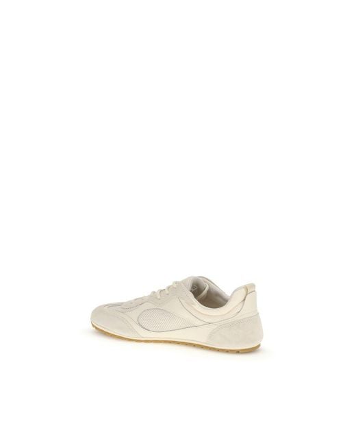 Tory Burch White Polyester Sneakers