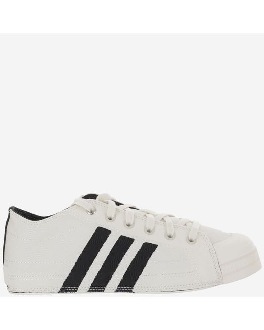 Adidas White Y-3 Nizza Lo Sneakers Fabric Trainers for men