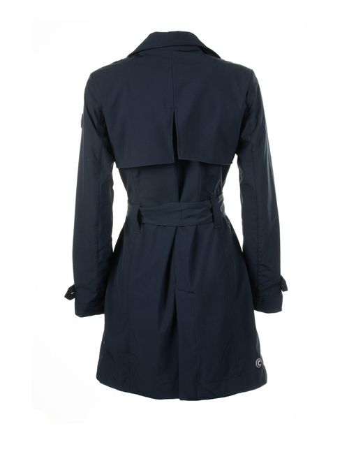 Colmar Blue Softshell Trench Coat With Belt