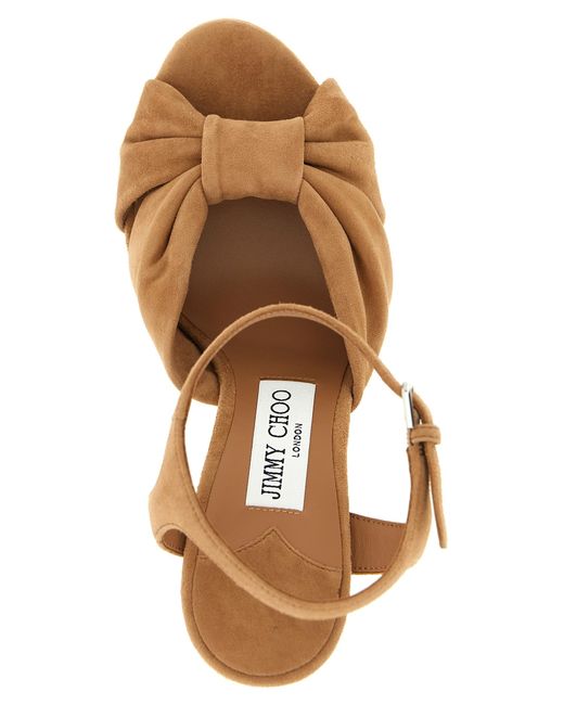 Jimmy Choo Brown 'Heloise' Sandals