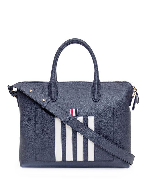 Thom Browne Blue Bag With Logo for men