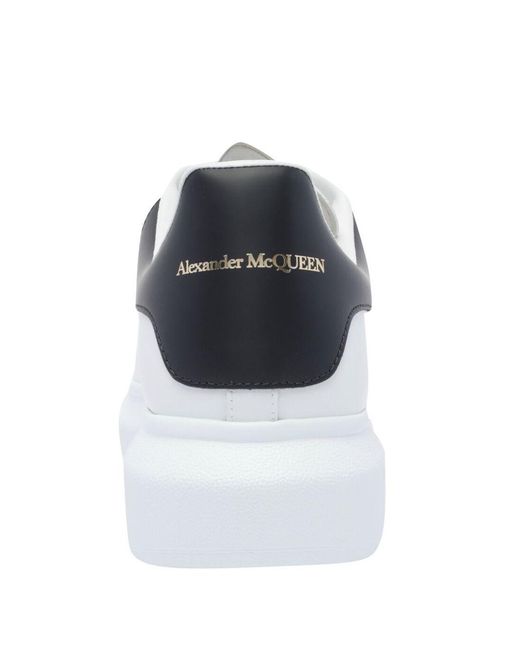 McQueen White Sneakers Calf Leather for men