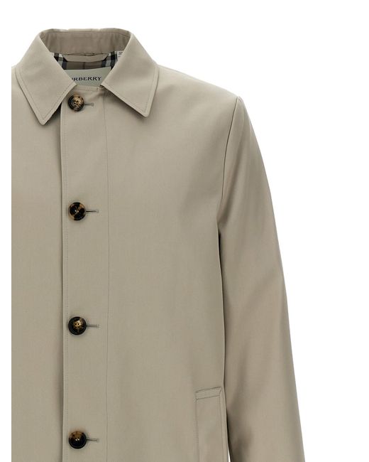 Burberry Natural Medium Car Coat for men