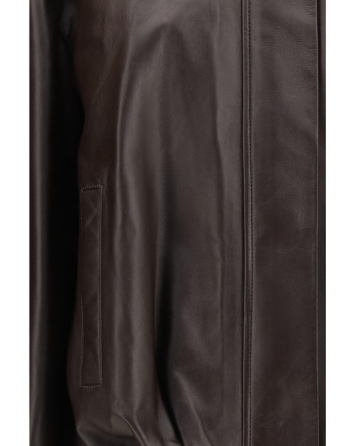 Arma Black Leather Jacket Melis