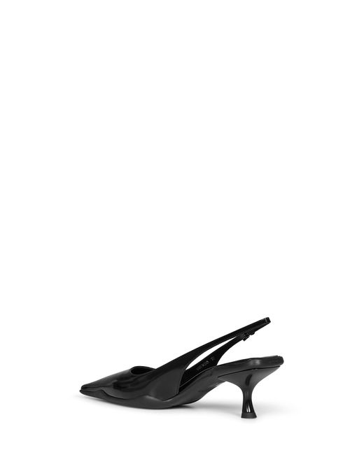 Prada White Calzature Brushed Leather Slingback Pumps