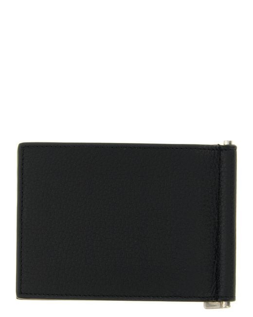Saint Laurent Black 'Tiny Cassandre' Card Holder for men