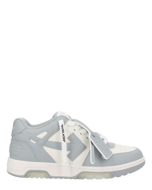 Off-White c/o Virgil Abloh White Out Of Office Sneaker Bovine Leather Trainers for men