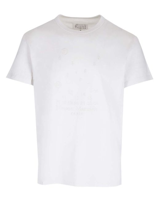 Maison Margiela White Jersey T-shirt for men