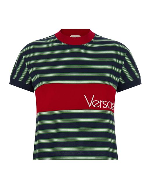 Versace Green Cotton T-Shirt