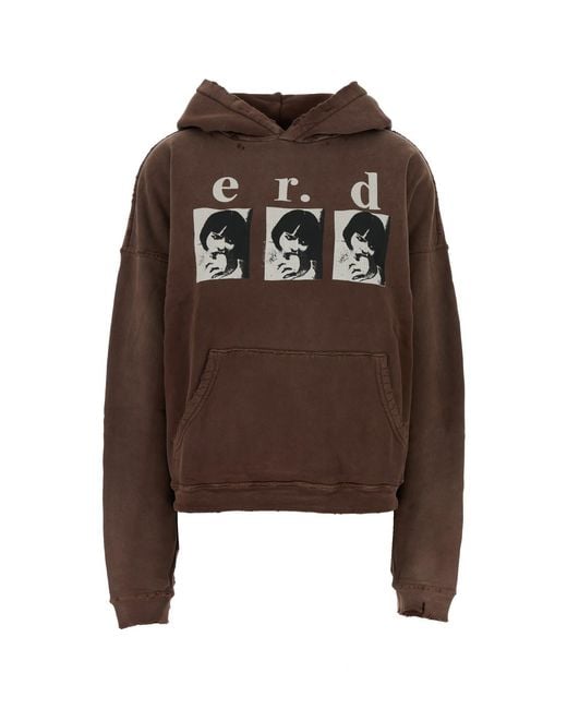 Enfants Riches Deprimes Brown Louise Eats Sandwich Erd Hoodie for men