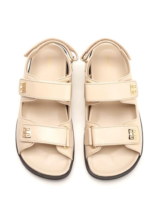 Givenchy White Ivory Leather Sandals